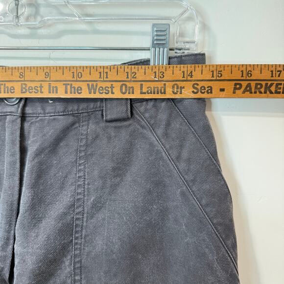 Abercrombie & Fitch Women’s High Rise Baggy Cargo Pant Grey Wide Leg Tie 4S 27 - Picture 5 of 8